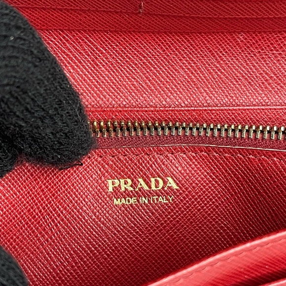 Prada red ribbon long wallet - Picture 7 of 17
